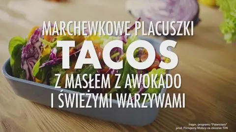 "Patenciary": marchewkowe taco z masłem z awokado i warzywami