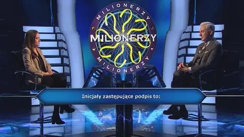 PRZED EMISJĄ W TV: Inicjały zastępujące podpis to