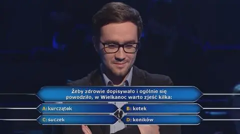 PRZED EMISJĄ W TV Milionerzy: Co jemy w Wielkanoc na szczęście?