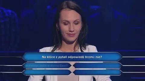 PRZED EMISJĄ W TV: Na które pytanie odpowiedź brzmi - nie?