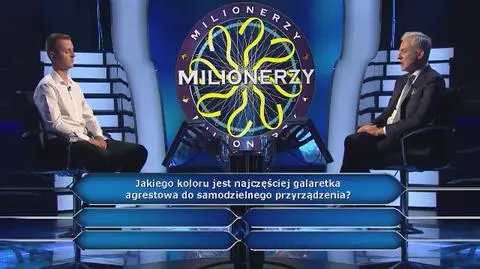 PRZED EMISJĄ W TV: Pytanie o kolor agrestowej galaretki 