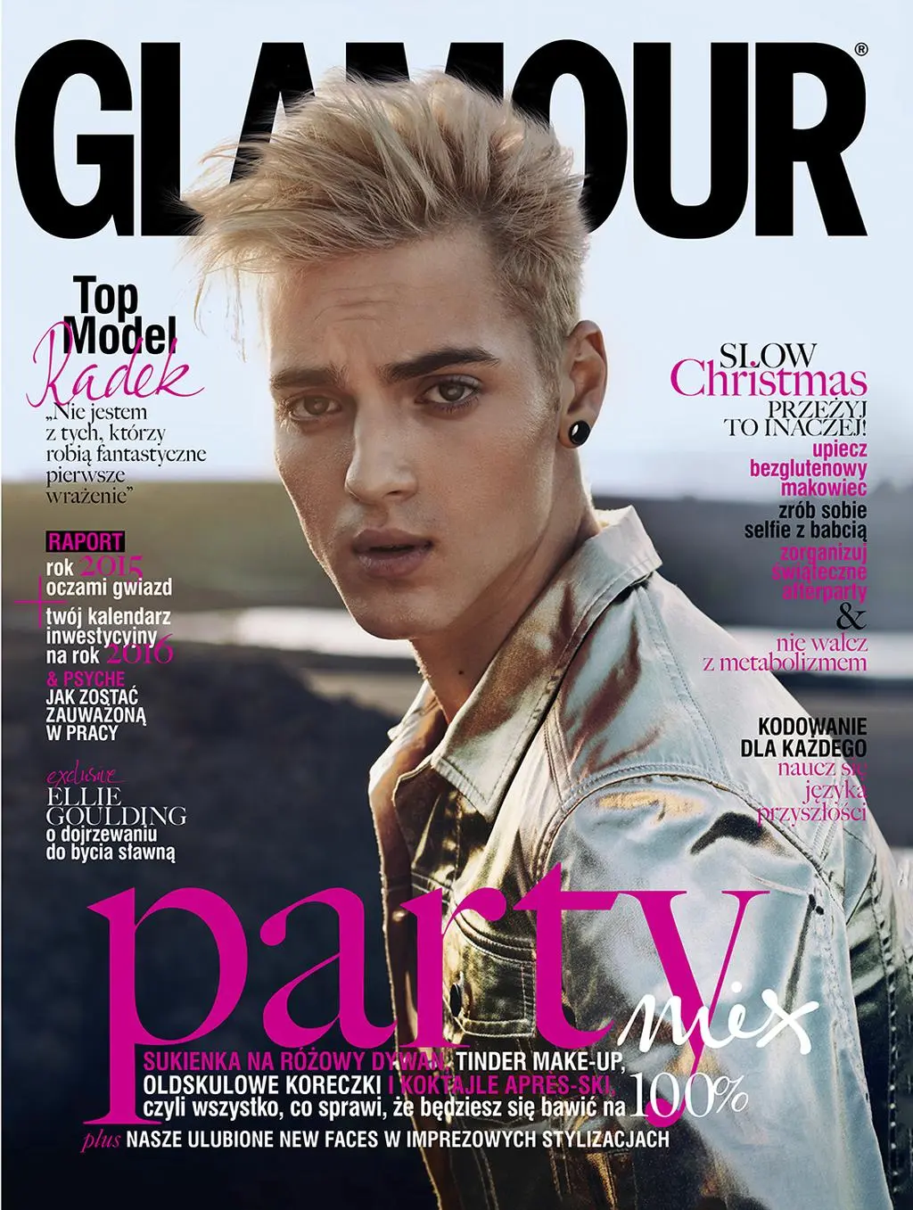 Radek Pestka na okładce "Glamour"
