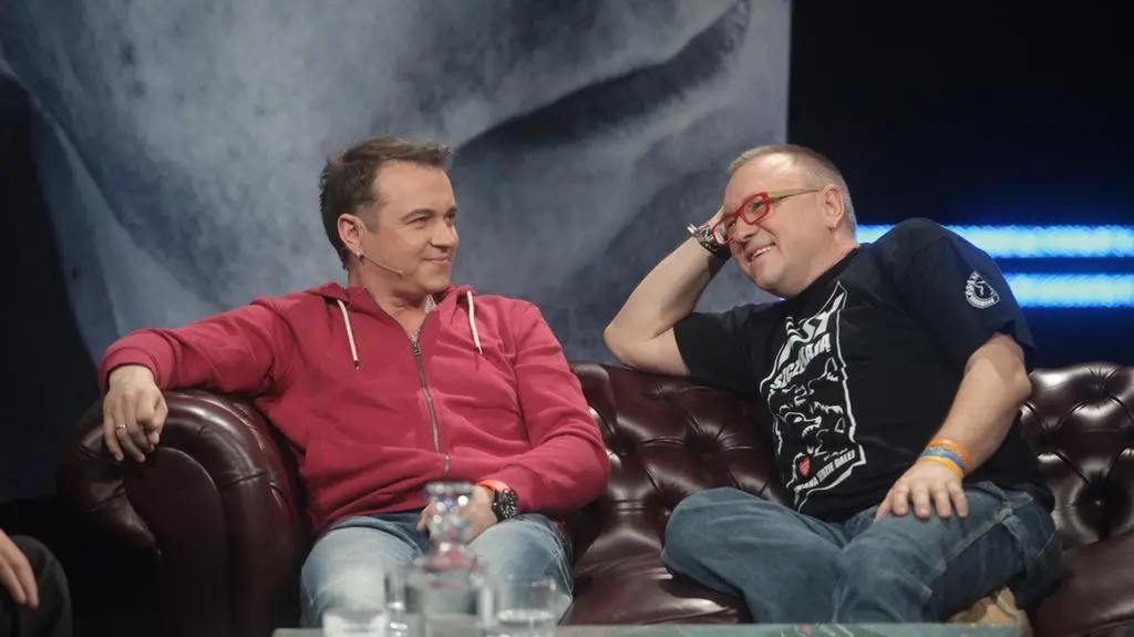 Radoslaw Liszewski i Jerzy Owsiak