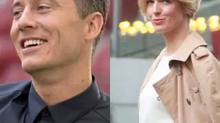 Robert Lewandowski i Magda Mołek