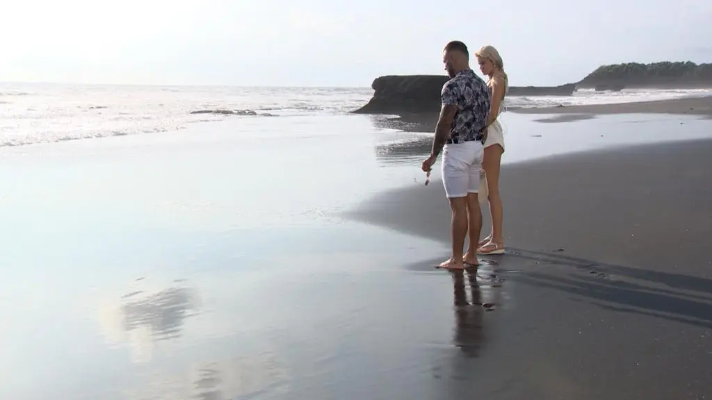 Sandra i Chris na plaży