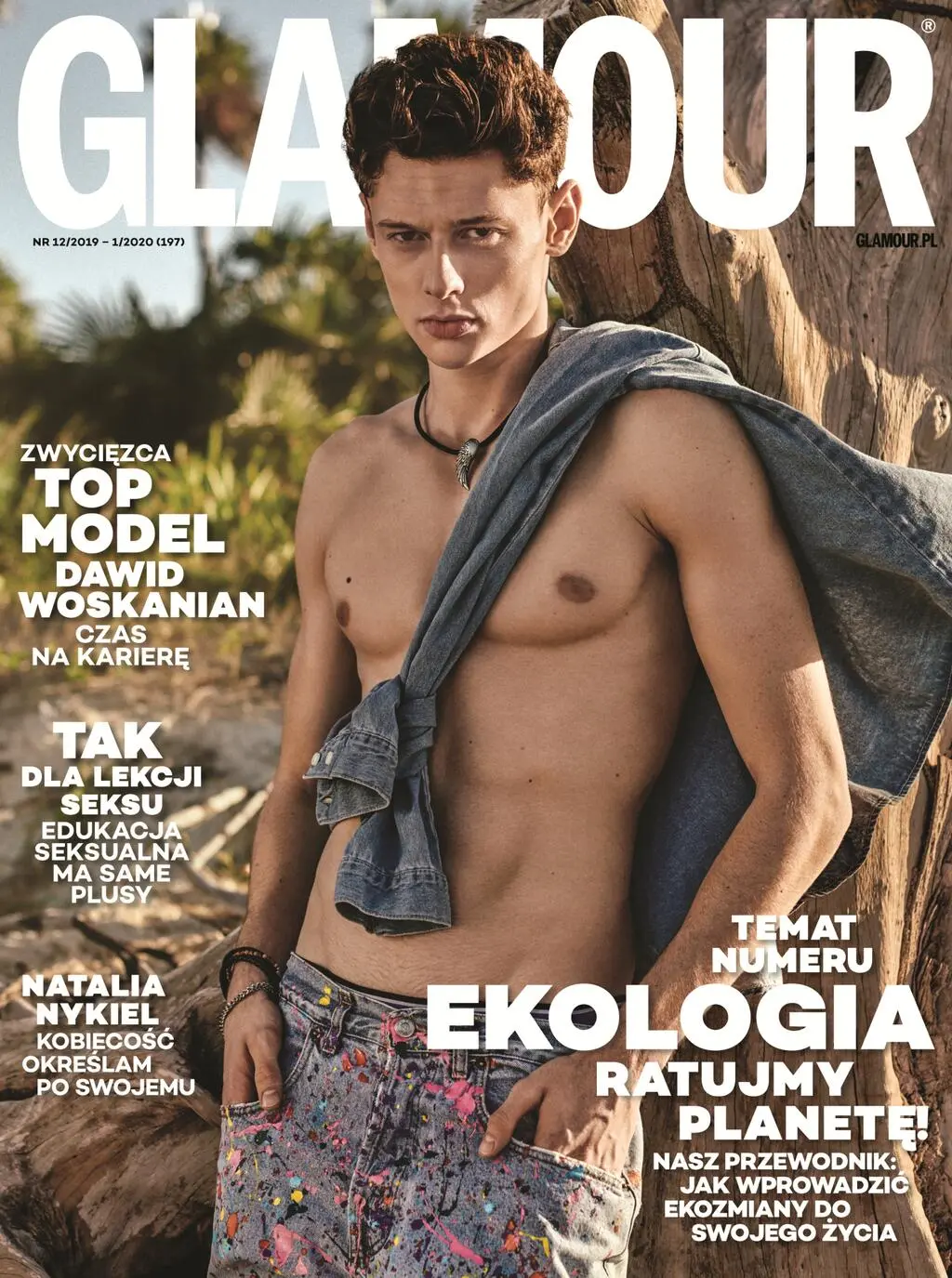 Top Model: Dawid Woskanian na okładce Glamour