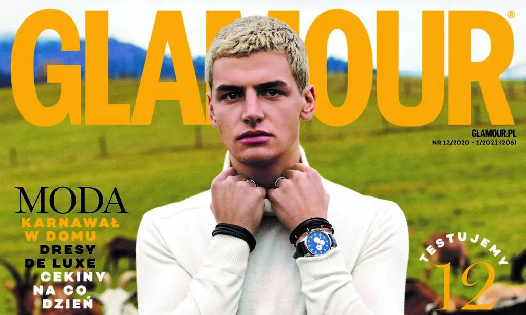 Top Model: Mikołaj Śmieszek na okładce Glamour