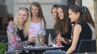 Modelki przyłapane w Warszawie