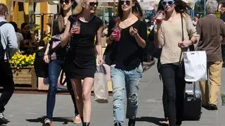 Modelki przyłapane w Warszawie