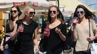 Modelki przyłapane w Warszawie