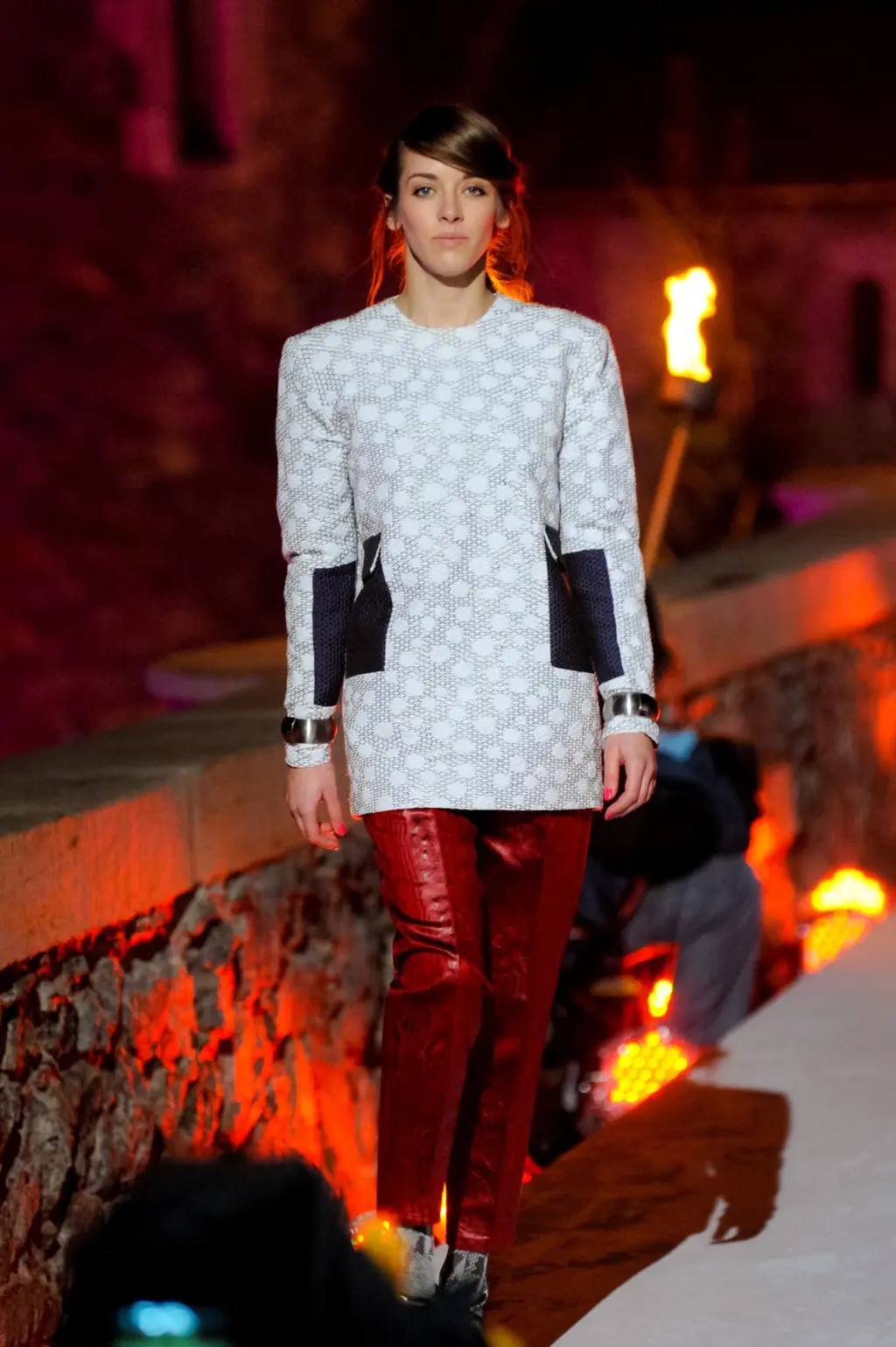 Uczestniczka "Top Model" na pokazie