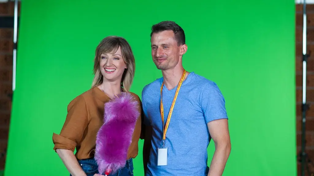 Ula Chincz i reżyser spotu, Krzysztof Aratyk