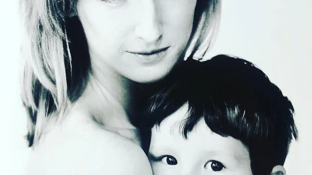 Ula Chincz z synem Ryszardem