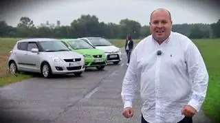 Rafał Jemielita razem z reporterką "Gadżeta" Ewą Łukasiewicz postanowił sprawdzić, który samochód najlepiej znosi jazdę po nierównościach.