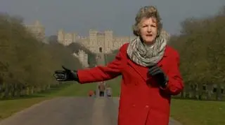 W służbie Jej Królewskiej Mości: Penelope Keith przy zamku w Windsorze