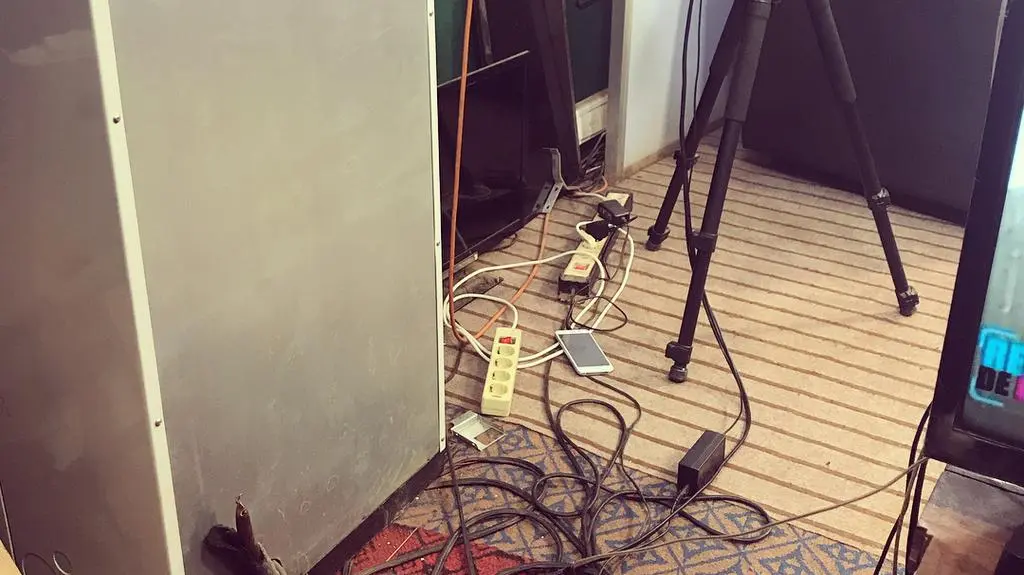 Wnętrze kameruńskiej telewizji