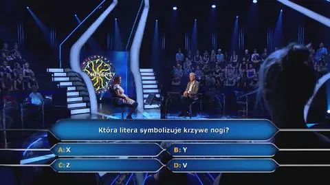 ZOBACZ PRZED EMISJĄ W TV: Litera, która symbolizuje krzywe nogi to