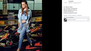 Zuza Kołodziejczyk cała w dżinsie na torze kartingowym