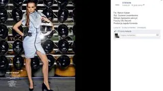 Zuza Kołodziejczyk cała w dżinsie na torze kartingowym