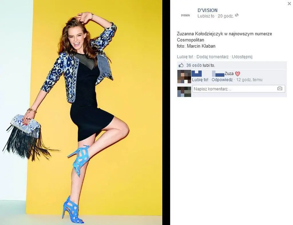 Zuza Kołodziejczyk w "Cosmopolitan"
