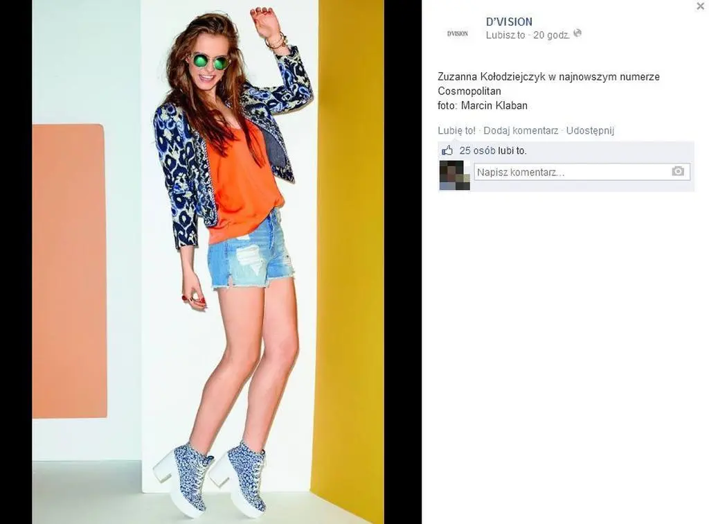 Zuza Kołodziejczyk w "Cosmopolitan"