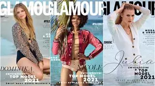 Top Model: Dominika, Nicole, Julia na okładkach Glamour