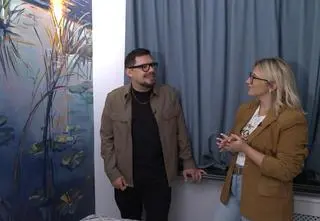 Arkadiusz Drawc nie lubi sztampy we wnętrzach. Aby je podrasować tworzy na ścianach murale