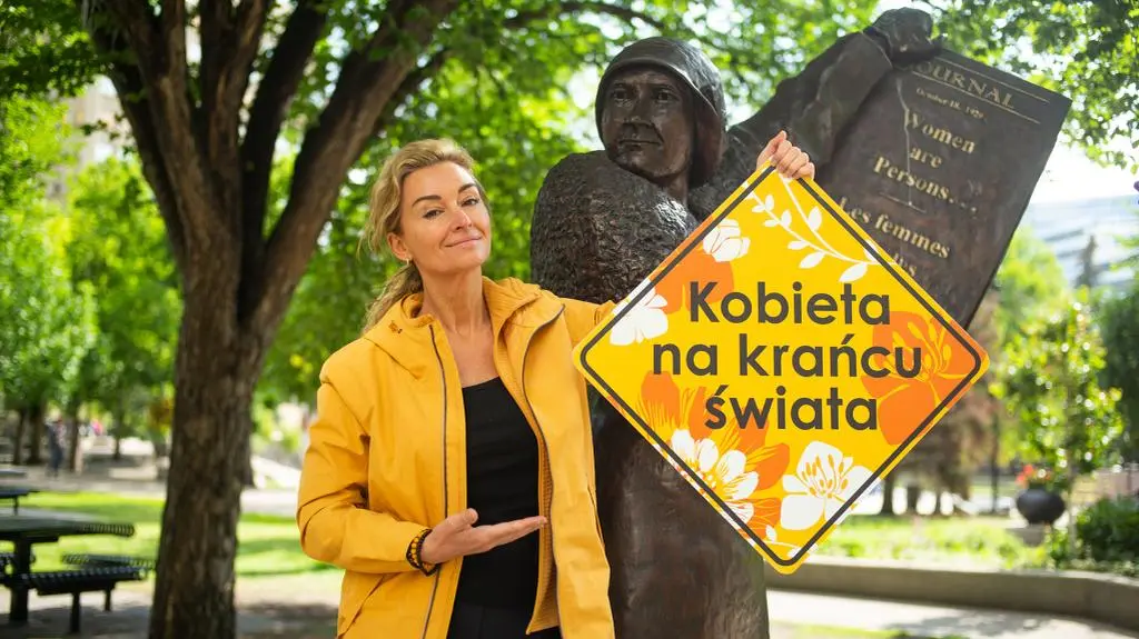 Kadr z 5. odcinka programu "Kobieta na krańcu świata": Martyna Wojciechowska.