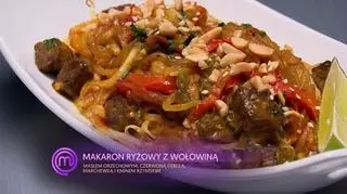 Martyna Niemiec: Makaron ryżowy z wołowiną