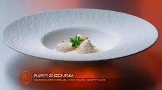 Jakub Kurzep: Pulpety ze szczupaka na puree z białych warzyw z sosem migdałowo-chrzanowym