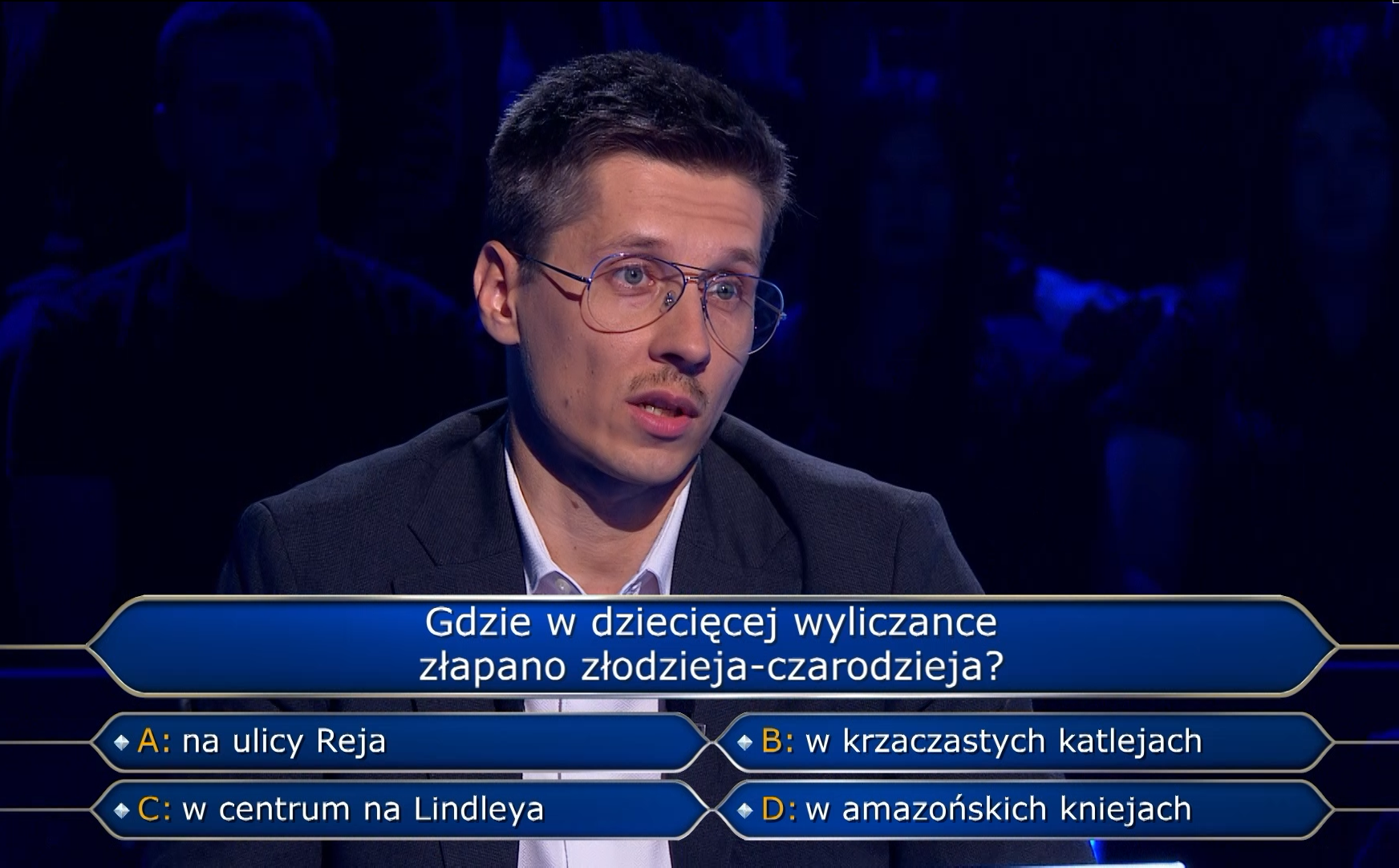 "Milionerzy". Gdzie w dziecięcej wyliczance złapano złodzieja-czarodzieja? Potrzebny był "telefon do przyjaciela"