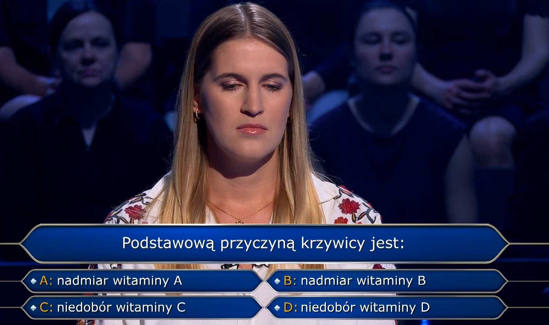 "Milionerzy". Podstawową przyczyną krzywicy jest? Znalibyście odpowiedź? 