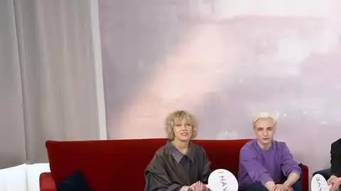 Helena Englert, Vitalik Havryla, Mila Jankowska, Marcel Opaliński, Katarzyna Gałązka w "Never Have I Ever"