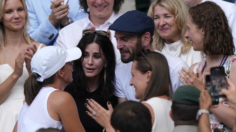 Courteney Cox gratuluje Idze Świątek
