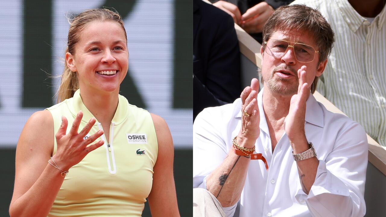 Brad Pitt oklaskiwał Maję Chwalińską na Roland Garros. Polka nie miała pojęcia o jego obecności