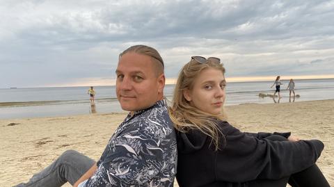 Paweł Golec z córką Mają