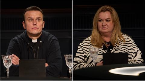 The Traitors. Zdrajcy: ksiądz Rafał Główczynski, Natalia Prokaziuk