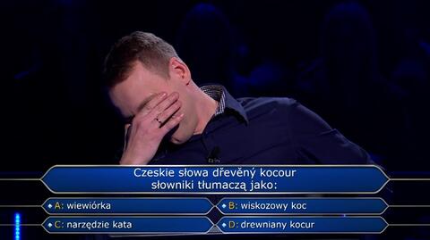 Jak słownik tłumaczy czeskie: dreveny kocur?