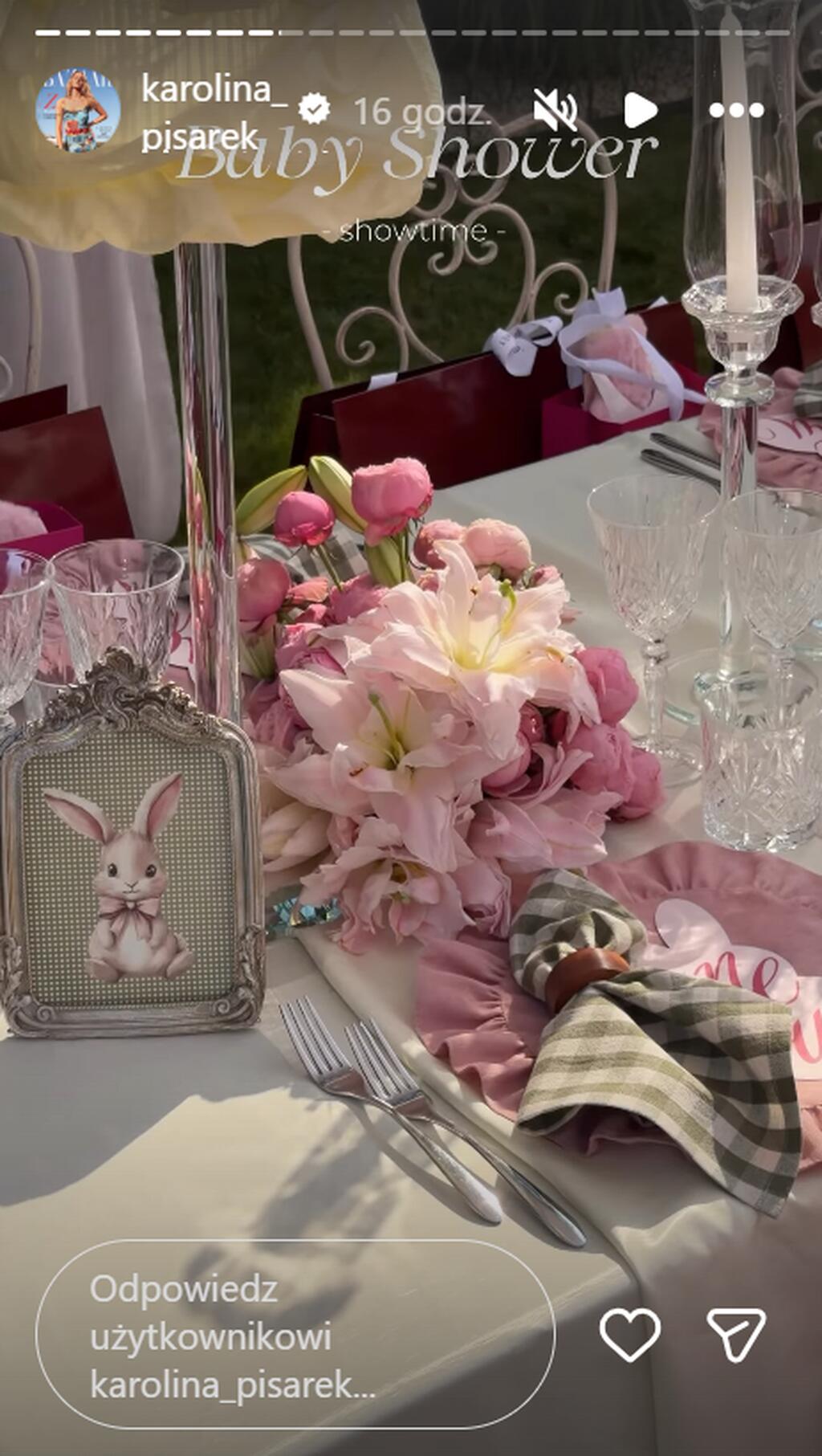 Baby shower Karoliny Pisarek-Salla