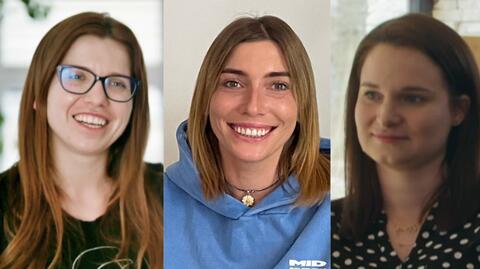 Katarzyna Zawidzka, Joanna "Asia" Piłat i Justyna Hołubowicz