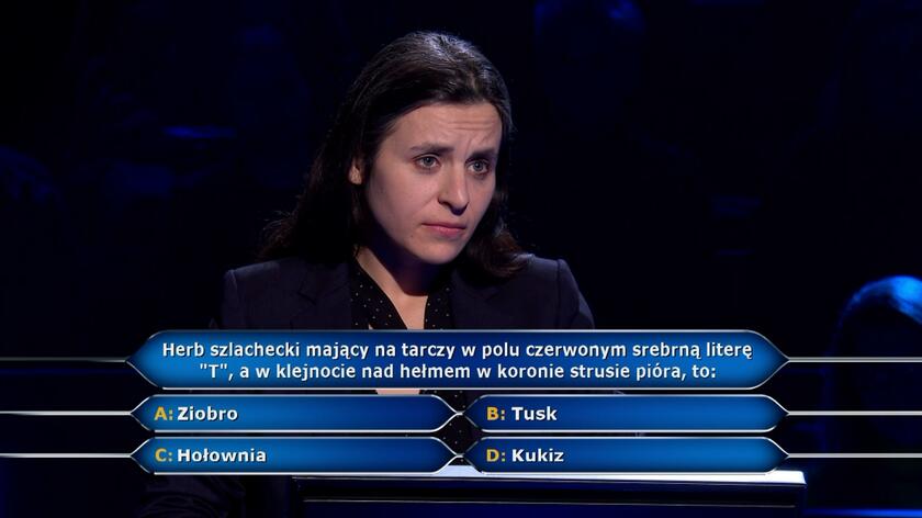 Milionerzy: Olga zaryzykowała przy pytaniu za 250 tysięcy