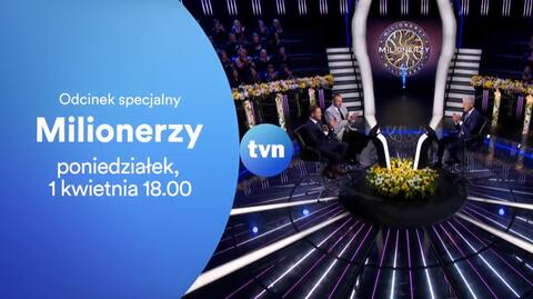 Odcinek specjalny Milionerów już 1 kwietnia o 18:00