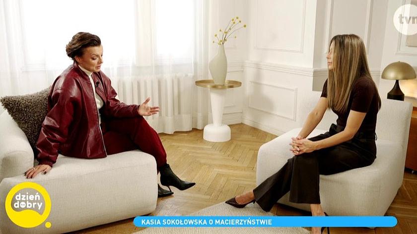 Dzień Dobry TVN: Kasia Sokołowska w rozmowie o macierzyństwie z Małgorzatą Rozenek-Majdan