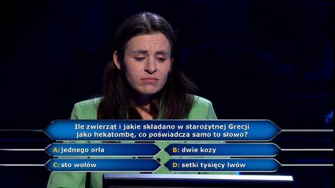 Milionerzy: Czasem ryzyko naprawdę się opłaca. Olga we wtorek usłyszy pytanie za 125 tysięcy