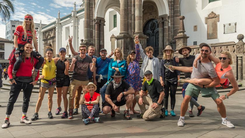 Agnieszka Woźniak-Starak i uczestnicy "Ameryka Express"