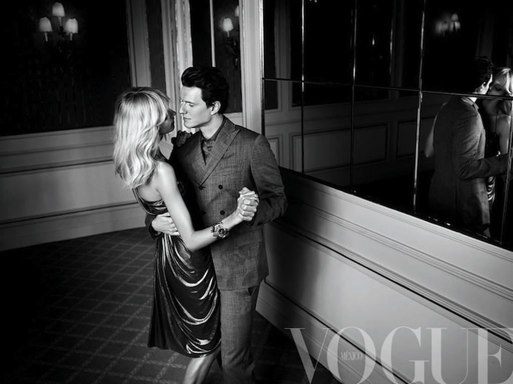 Anja Rubik i Sasha Knezevic w "Vogue Mexico"