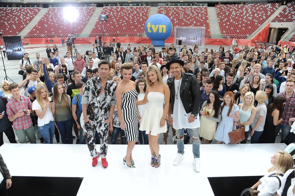Jury "Top Model" na castingu w Warszawie