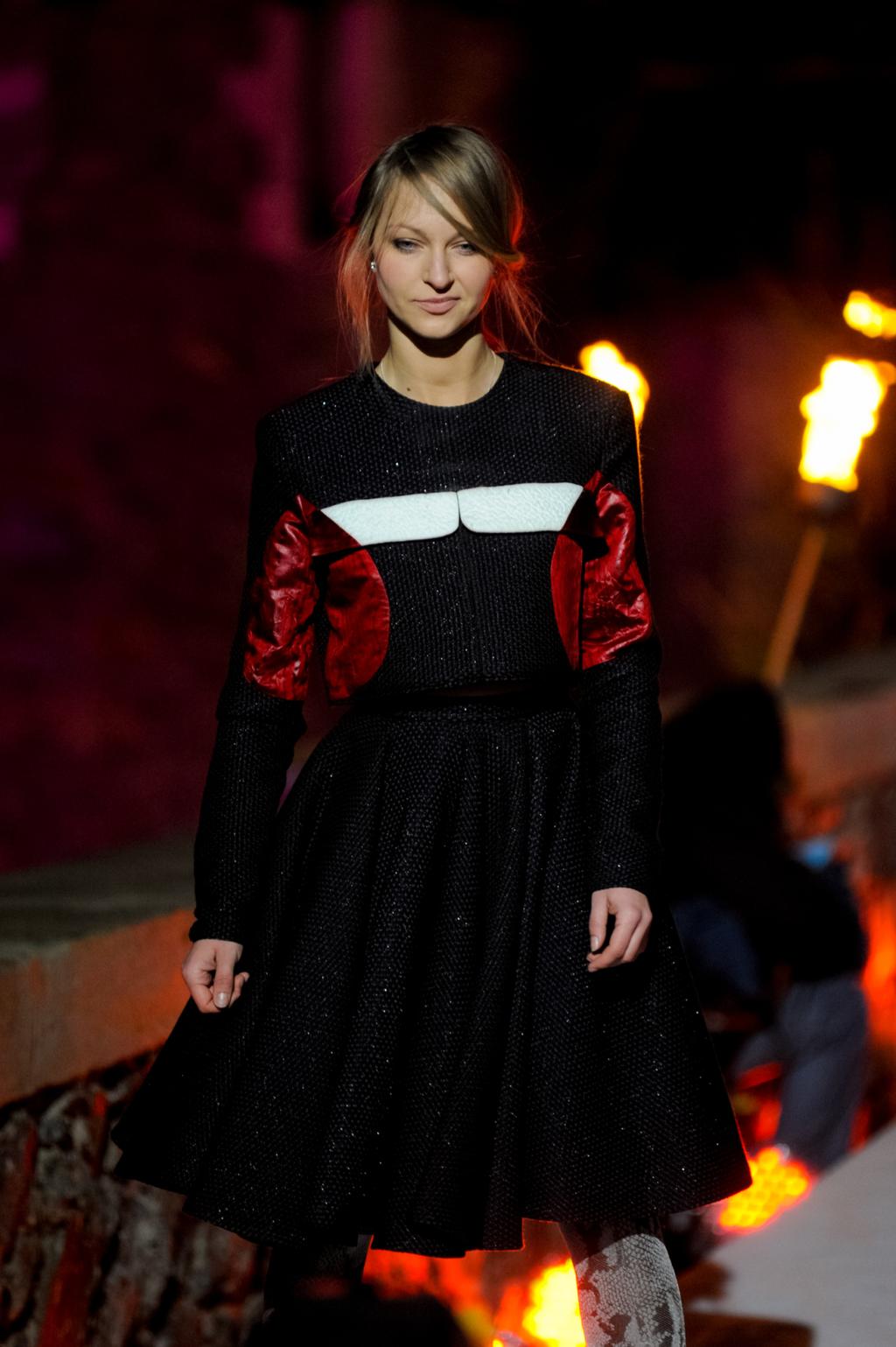 Uczestniczka "Top Model" na pokazie