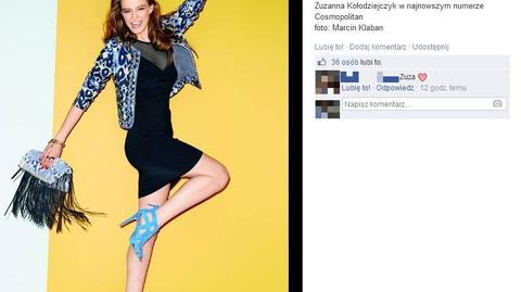 Zuza w sesji dla "Cosmopolitan"
