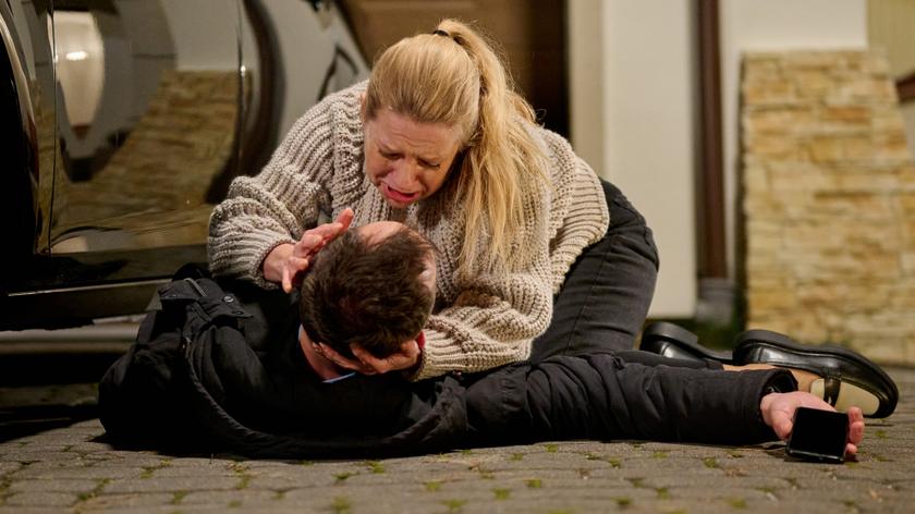 Kadr z odcinka 3775 serialu TVN "Na Wspólnej"